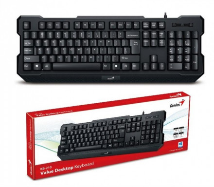 Клавиатура Keyboard Genius KB-210 BLACK USB