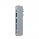 Алюминиевый концентратор WIWU USB Type-C 7 in 1 Hub T8 Grey Алюминиевый концентратор WIWU USB Type-C 7 in 1 Hub T8 Grey