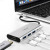 Алюминиевый концентратор WIWU Apollo USB-C Hub A731TH Grey