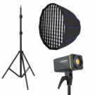 Световая пушка Bediro t200 + 70 см октобокс быстроскладной + усиленная стойка 2.8 Световая пушка Bediro t200 + 70 см октобокс быстроскладной + усиленная стойка 2.8