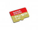 Карта памяти 64Gb SanDisk Extreme microSDXC Class 10 UHS-I U3 V30 A2