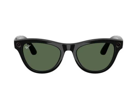 Ray-Ban Meta Skyler Gen 2 RW4014 Shiny Black с линзами Transitions Graphite Green — смарт-очки с камерой и Bluetooth