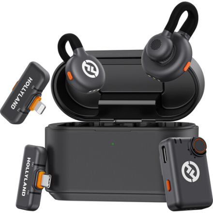 Hollyland Lark M2S Ultimate Combo — беспроводной микрофон (2TX+RX) для iPhone, Android и камеры