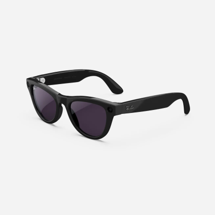 Ray-Ban Meta Skyler Gen 2 RW4014 Shiny Black с линзами Transitions Amethyst — смарт-очки с камерой и Bluetooth