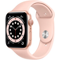 Смарт-часы Apple Watch Series 6 44mm Gold Aluminium Pink Sand Band M00E3 