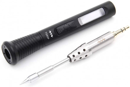 Паяльник Miniware TS80P (Чёрный) с жалом TS-B02 (Расширенный набор)