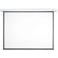 Настенно-потолочный экран Mr.Pixel 229 x 305 см: Большой проекционный экран (2.29 x 3.05 м) формата 4:3 с ручным управлением