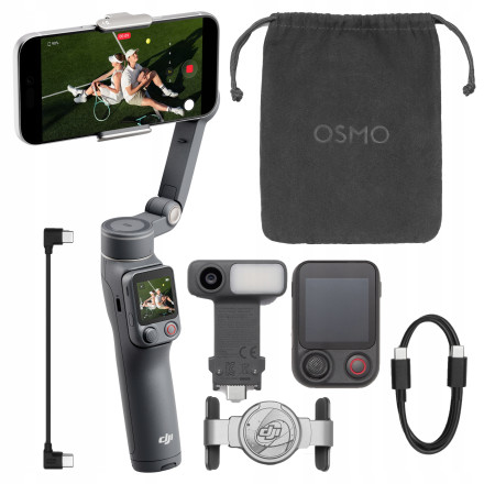 Стабилизатор для смартфона DJI Osmo Mobile 8P с 3-осевой стабилизацией, Osmo FrameTap, ActiveTrack 8.0 и встроенным штативом