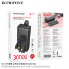 Внешний аккумулятор Borofone BJ79B Clever 30000 mAh (111 Wh) с кабелями USB-C и Lightning, 5 V/2 Внешний аккумулятор Borofone BJ79B Clever 30000 mAh (111 Wh) с кабелями USB-C и Lightning, 5 V/2