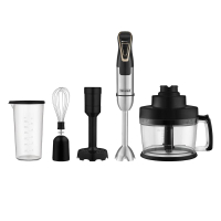 Погружной блендер Rondell RDE-1303 — мощный 1200 Вт, ножи с титановым покрытием Titanium Blades, набор 3 в 1