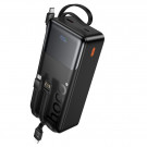 Внешний аккумулятор Hoco J156B Founder 30000 mAh (111 Wh), 22.5 W + PD20 W, 4 встроенных кабеля, LED-дисплей Внешний аккумулятор Hoco J156B Founder 30000 mAh (111 Wh), 22.5 W + PD20 W, 4 встроенных кабеля, LED-дисплей