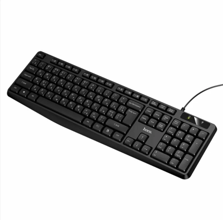 Клавиатура Hoco GM60 USB проводная для ПК и ноутбука | Русская раскладка | Полноразмерная клавиатура