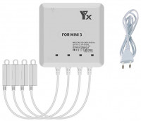 Зарядное устройство для 4-х аккумуляторов DJI Mini 3 / Mini 3 Pro / Mini 4 Pro, пульта и смартфона (YX)