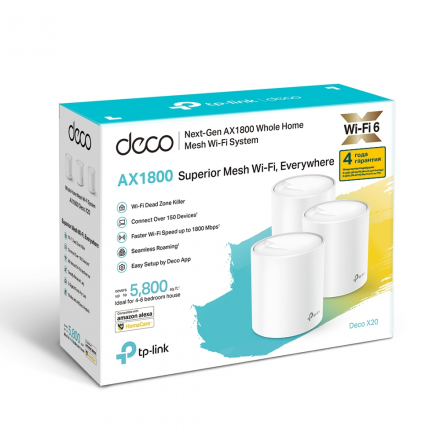 Wi-Fi MESH система TP-Link Deco X20(3-Pack)