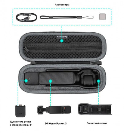 Мини-кейс DJI Osmo Pocket 3 (SunnyLife)