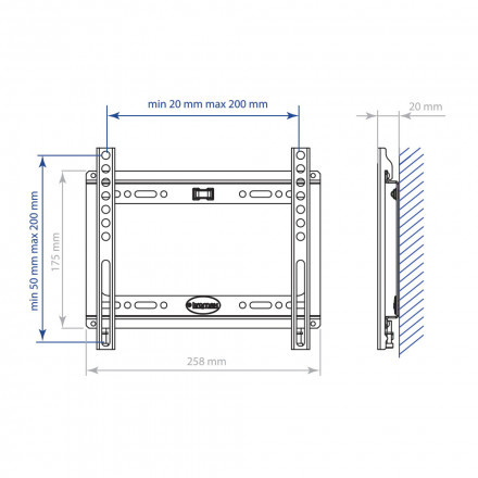 Настенный кронштейн для LED/LCD телевизоров KROMAX IDEAL-5