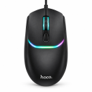 Проводная компьютерная мышь Hoco DI105 Luminous (USB-C)