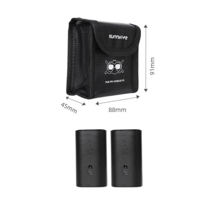 Огнеупорный чехол для двух аккумуляторов DJI FPV Goggles V2 (SunnyLife)