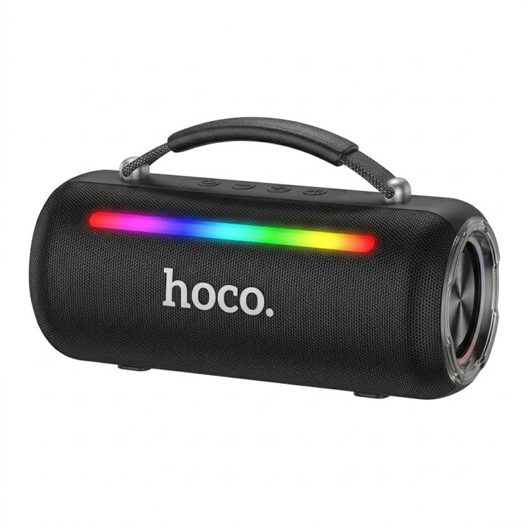 Портативная беспроводная колонка Hoco DS81 Big Dipper 20 Вт чёрная с RGB-подсветкой и ручкой для переноски — купить в Бишкеке