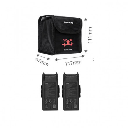 Огнеупорный чехол для двух аккумуляторов DJI FPV (SunnyLife)