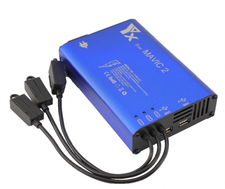 Зарядное устройство для 3 аккумуляторов DJI Mavic 2, пульта и мобильного устройства (YX)