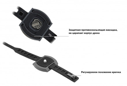 Крепление аксессуаров (+ фонарик) DJI Mavic 3 / 2 / Air 2 / Air 2S / Mavic Pro (YX)