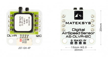 Датчик скорости полёта MATEKSYS AS-DLVR-I2C