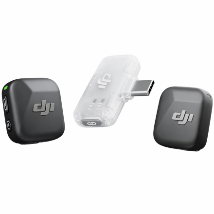 Беспроводной микрофон DJI Mic Mini (2 TX + 1 Mobile RX) — двойная петличка для iPhone и Android с шумоподавлением