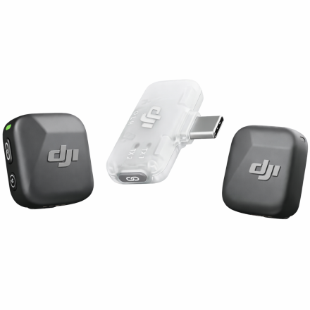 Беспроводной микрофон DJI Mic Mini (2 TX + 1 Mobile RX) — двойная петличка для iPhone и Android с шумоподавлением