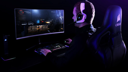 Наушники с микрофоном CORSAIR Void RGB Elite Wireless white