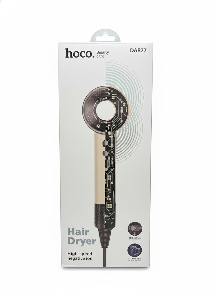 Складной фен для волос Hoco DAR77 с ионизацией — подарок девушке, купить в Бишкеке