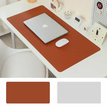 Коврик для мыши из PU-кожи (двусторонний, водостойкий, нескользящая основа)