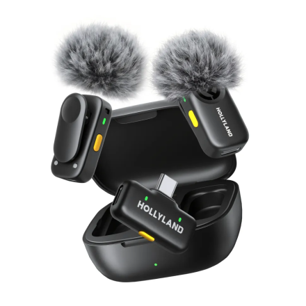 Беспроводная микрофонная система Hollyland LARK A2 Mini Duo Type-C (2 TX + RX Type-C + Зарядный кейс)
