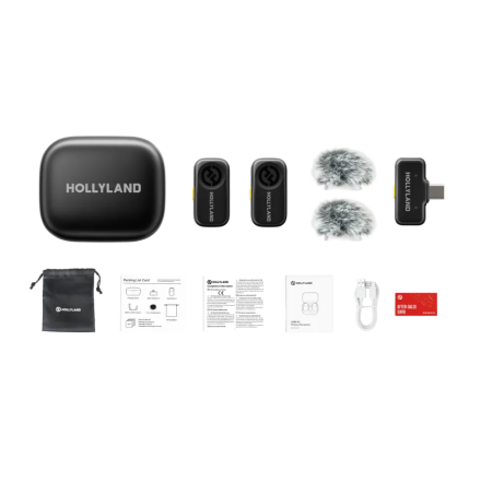 Беспроводная микрофонная система Hollyland LARK A2 Mini Duo Type-C (2 TX + RX Type-C + Зарядный кейс)