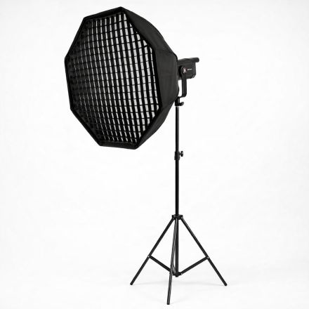 Студийный световой комплект Bediro TJ300II 300W с октобоксом 95 см и усиленной стойкой