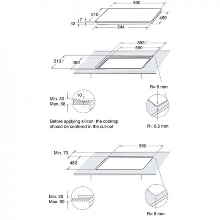 ВСТРАИВАЕМАЯ ВАРОЧНАЯ ПАНЕЛЬ WHIRLPOOL GOFL 629/NB