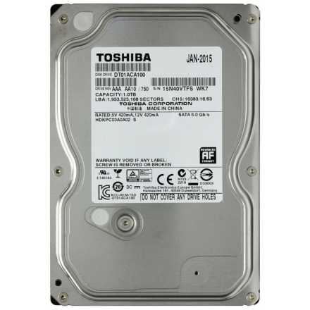 Жесткий диск Toshiba DT01ACA100 1TB 7200rpm SATA III 3.5