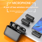 Двойной петличный микрофон на айфон J13 Lightning  (Петличка)