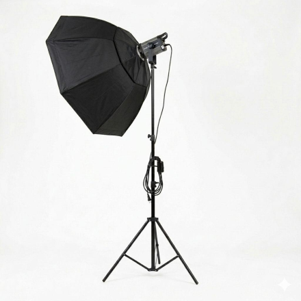 Набор студийного света TJ300 300Вт с октобоксом 120 см и усиленной стойкой 2.8 м