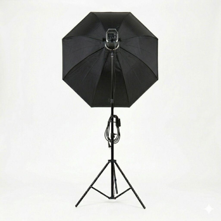 Набор студийного света TJ300 300Вт с октобоксом 120 см и усиленной стойкой 2.8 м