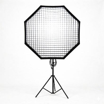 Студийный световой комплект Bediro TJ300II 300W с октобоксом 120 см и усиленной стойкой 2.8 м