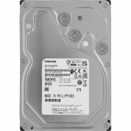 Жесткий диск Toshiba MG10ADA800E 8TB 7200rpm 512MB SATA III Enterprise 3.5