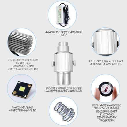 Наружний гобо-проектор Yufan YF-TM100