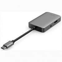 USB-концентратор Wiwu Alpha 5 в 1 USB-C Hub, цвет Серый (A513HVP)