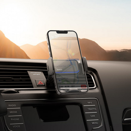 Автомобильный Держатель для Телефона с беспроводной зарядкой Hoco CA201