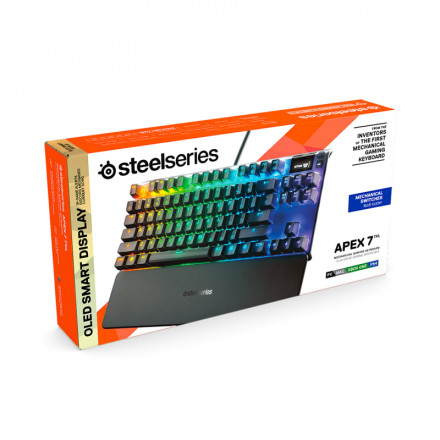 КЛАВИАТУРА ИГРОВАЯ ПРОВОДНАЯ STEELSERIES APEX 7 TKL RED SWITCH