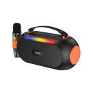 Портативная беспроводная колонка Hoco DS64 Colorful Lights с микрофоном (30W, BT 5.3, Hi-Fi Audio)