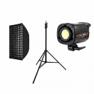 Студийный комплект освещения COB CQ-500 с софтбоксом BobbyStudio PRO 50x70 см и стойкой 2.8 м
