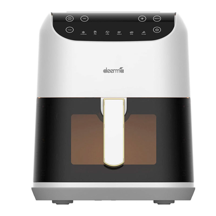 Аэрогриль Xiaomi Deerma DEM-KZ130W — Мощность 1400 Вт, объем 5.5 л, 6 автоматических режимов и смотровое окно
