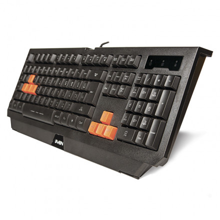Клавиатура SVEN Challenge 9300 игровая черно-фиолетовая